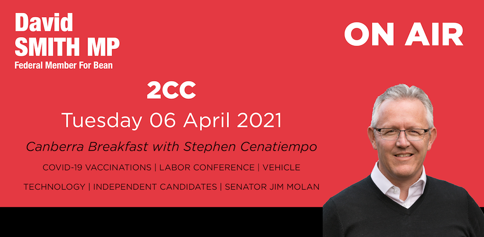 Radio Interview - 2CC Canberra Breakfast - 6 April 2021 Main Image