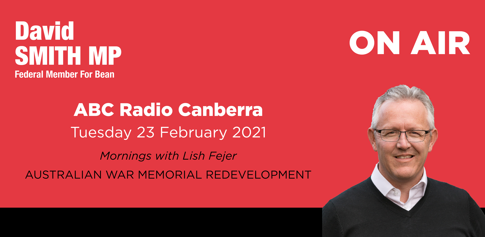 Radio Interview - ABC Radio Canberra - 23 February 2021 Main Image